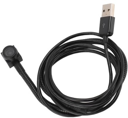 Dpofirs USB Webcam, 4K Image 120 Degree Angle Middle Screen Webcam Plug and Play for Video Conference