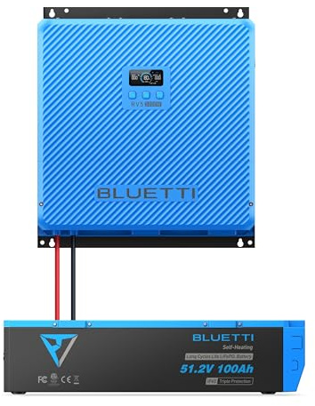 BLUETTI RV Solar 48V System Basic Kit: RV5 Power Hub + 48V 100Ah LiFePO₄ Batterie, 6000+ Zyklen, All-in-Einem 5000W RV Power Kit für Wohnmobile, Sattelauflieger, Caravans, Boote, Off-Grid