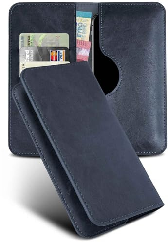 moex Purse Case für Honor Magic7 Pro Handytasche mit Geldbörse, Klapphülle aus PU Leder mit Kartenfach, Flip Case Schutzhülle 360 Grad Rundumschutz Booklet Lederhülle, Blau