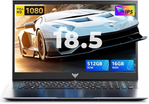 ACEMAGIC Laptop 18,5 Zoll 2026 Lapto 1080P FHD, Twin Lake N150 (bis zu 3,6 GHz), AX18 8000mAh, 16 GB DDR4 512 GB, Laptop 1080P FHD HDMI/WiFi/USB 3.2/ BT 5.2