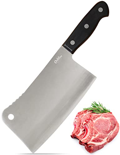 ORBLUE Hackmesser - Chinesisches Kochmesser, Scharfes Küchenmesser, Ideal als Metzgermesser, Fleischermesser und Hackbeil für Knochen, Perfektes Messer für die Küche
