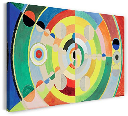 Printed Paintings Leinwand (120x80cm): Robert Delaunay - Relief Disques