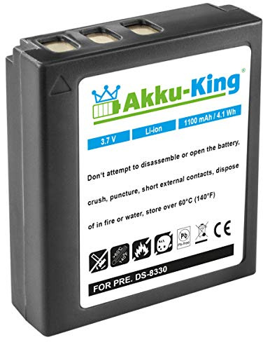 Akku-King Akku kompatibel mit Premier DS-8330 - Li-Ion 1100mAh - für DC-8111, DS-8330, DS-8340, DS-588, DS-A350, DS-888, DS-8650