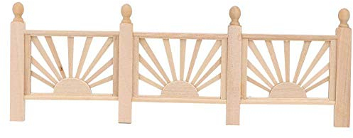 Puppenhaus Handlauf, 1:12 Puppenhaus Holz Handlauf Puppenhaus Garten DIY Dekoration Zubehör Pädagogisches Kinder für Mädchen