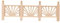 Doll House Handrail, 1:12 Dollhouse Wooden Handrail Dollhouse Garden DIY Decoration Accessories Educational Kids Gift for Boys Girls