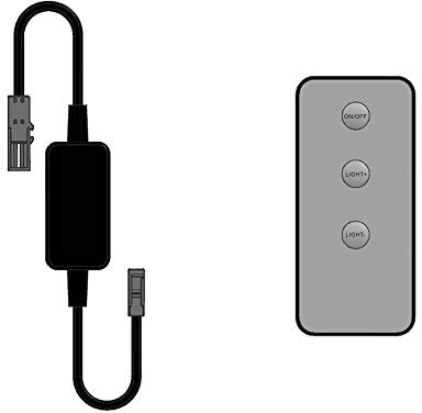 kalb LED Funk-Controller Set mit Fernbedienung für 12-24V 36-72W Systeme, dimmbar für den Innenbereich, 150mm Kabellänge
