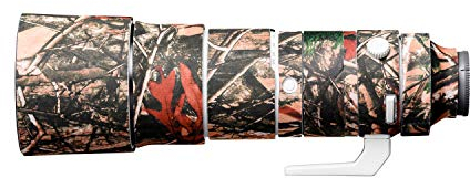 easyCover - Lens Oak - Objektivschutz - Schutz für Ihr Kameraobjektiv - Geeignet für Sony FE 200-600 F5.6-6.3 G OSS - Wald Camouflage