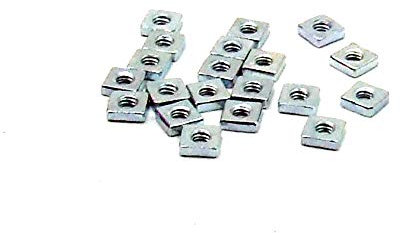 POPESQ® 20 Stk. x Mutter M2.5 Quadratisch Stahl Zink #A3099