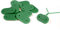 Simon & Co -Lot de 26- Fixation pour canisse et Brise-Vue - Couleur Vert - avec Fil résistant - en Bonus Une Petite étiquette en Bamboo pour étiqueter Vos Plantes !