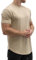 Sixlab Round Tech Herren Oversize T-Shirt Muscle Basic Gym Fitness Shirt (Sand, XL)