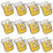 STOBOK 12 Stücke Brosche Oktoberfest Pins Cartoon Bier Anstecknadel Brosche Bierkrug Leuchtend Led für Party Kreative Kostüm Zubehör Accessoires Oktoberfest Dekorationen (Zufällige Farbe)
