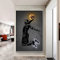 YHXCT Neon Art Poster Print - Sport Malerei Basketball Star Dunk Bilder für Wohnzimmer & Jungenzimmer - Kunstdruck Wandtattoo - 50x70cm