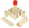 UISEBRT Kubb Spiel Original Wikingerspiel Wikinger Wurfspiel Set Holzspiel Outdoor Spielspaß Wurf Schach Spiele für Kinder und Erwachsene - mit Transporttasche