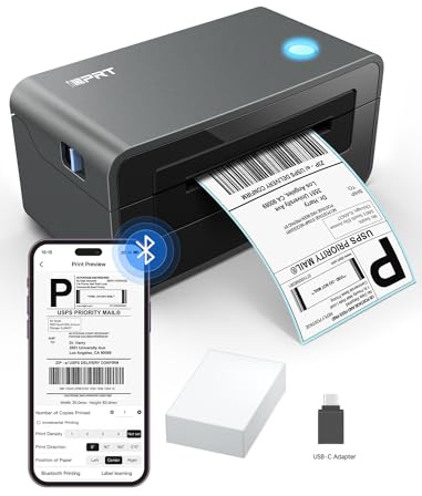 iDPRT Thermal Label Printer 4x6, Shipping Label Printer for Small Business