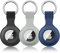 3 Pièces Oumida Coque AirTag Porte Clés pour Apple Airtag, Étuis en Silicone pour Apple Airtag avec Porte Clés, Mini Coque de Protection pour Apple AirTag Tracker pour Sacs à Dos