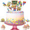 Tortendeko Einschulung, Kuchendeko Schulanfang für Schulkind Mädchen Junge, ABC 123 Schultüte Kuchendeko, Schulanfang Cupcake Topper, Schuleinführung 1. Schultag Schulstart Party Deko