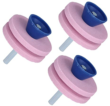 3 Stück Rasenmäher-Schleifscheibe, Schleifscheibe, Messerschärfer, Schleifscheibe, Schärfen, Schleifscheibe, Messer, Ersatz für Rasenmäher, Traktoren, Bohrmesser (Doppelschicht)