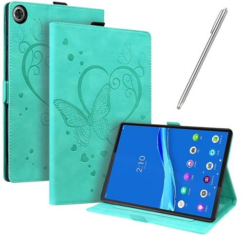 JayModCase Case for Lenovo Tab M10 HD 2nd Gen 10.1 inch TB-X306X TB-X306F Flip, PU Leather Flip Stand Function Cover with Card Slot Protective Tablet Case (Green)