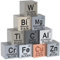 Tassety 10 Stück Elements-Würfel – Dichte-Würfel-Set, wie abgebildet, Metall, 10 mm, für ein Periodensystem der Elements-Kollektion