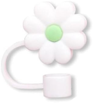 Cute Flower Straw Cover for Stanley Cup, Flower Straw Toppers for Tumblers, Silicone S Topper Silicone Cute Flower Straw