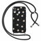 Foonary Handyband Hülle mit Band für Samsung A20e 5,8 Handyhülle, Aesthetic Design Kette Necklace Case mit Kordel zum Umhängen Silikon Bumper Cover Schnur für Samsung Galaxy A20e, Smile Blumen