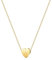 Symretie Goldkette mit Buchstaben W,14K Gold Vergoldet Initiale Halskette,Kleine Kette mit Buchstaben Gold Initial Herz Anhänger Kette für Damen Mädchen