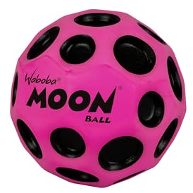 Sunflex® Waboba® Moon Ball Pink | Ballon sauteur | Ballon en caoutchouc | Ballon de jeu | Cratère de balle | Produit un bruit éclatant | Facile à saisir | Flummies pour enfants | Ballon de rebond