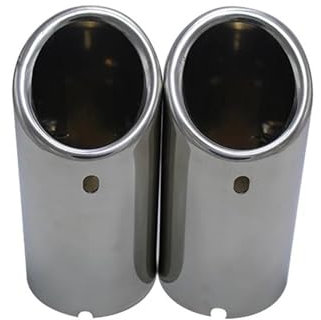 ZHANGZHENGYAO Auspuffblende Auto Für VW Für CC Für Passat Für Tiguan 2011-2015 Auto Auspuff Tipp Rohre Abdeckungen Schalldampf Endrohr (Farbe : 2pcs Silver)