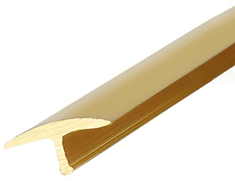 Door Threshold Strip Floor Edging Trim Strip Brass, Flooring Gap Covering/Metal Decorative Strip, Gold Edge Protector- Carpet to Vinyl Planks/Wood to Tile, 1m (Size : W1cmxH0.5cm (3/8x 1/4))