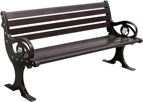 CAFIEDR Outdoor-GThe-Bank, Terrassenbank, Parkbank, Outdoor-Konversationscouch, Outdoor-GThe-Bank, Outdoor-Terrassenstuhl, komplett aus Aluminium