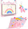 SEUMOO for Samsung Galaxy Tab A9 Plus Case 11 Inch Kids Girls for Samsung A9 Plus Tablet Cover with Screen Protector Shoulder Strap Stand Soft Silicone Protective Case Galaxy Tab A9+ Plus Pink