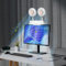 Ventilateur lumineux à clip pour économiser de l'espace - Alimenté par USB - Ventilateur 3D - Lampe d'étude avec barre lumineuse LED - Gestion personnelle de la température pour moniteur/ordinateur