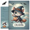 10 Halloween Karten Einladungskarten Zauberhafte Hexenkatze Einladung Karte Katze für Jungen Mädchen Kinder Party Motiv Halloweenparty Grusel Party süße Katzen Hexe Set