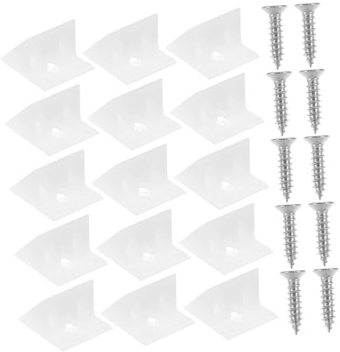Angoily Trockenbau Reparaturclips Mit Kunststoff Eckwinkel Rostfreie Selbstschneidende Edelstahl Schrauben Mauerklammern Für Schränke Schnelle Montage Befestigung Für Rückwände