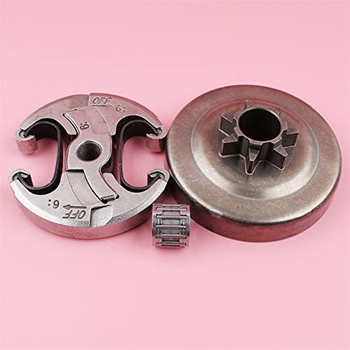 QASULER Kupplung mit Nadellagersatz, for Husqvarna, 340 345 346XP 350 353 445 455 460 450 E Kettensäge Ersatzteile Kettensägen-Kettenrad