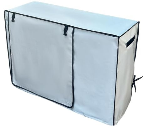 Gkumgwo Housse de protection pour climatiseur extérieur | Housse de protection solaire respirante et imperméable | Oxford Leaves Guard Housse de protection pour climatisation