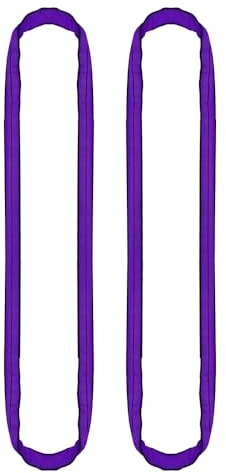 PONSA - Hebeschlinge - Rundschlinge Schlupf Hebeband 4m Umfang, 2m Nutzlänge - Polyester - EN 1492-2 Norm - Tragkraft bis zu 1000 kg (Pack 2 STK.)