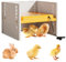 KUWUNG Wärmeplatte Küken, Einstellbare Küken Wärmeplatte mit Temperaturanzeige, 25 Watt Wärmelampe für Küken, Einstellbarer Temperaturbereich 10~60°C, Wärmeplatte 27,5 x 26,5 x 21CM