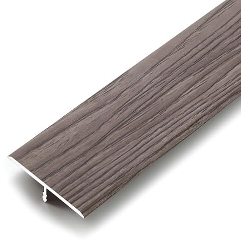 T-profil Selbstklebend Dekor Leiste, Aluminium-bodenübergangsstreifen, Übergangsstreifen Leiste, Boden-leiste, Bodenabdeckung Streifen Für Fliesen, Bödenleiste, 90cm(Natural)