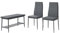 Vicco Sitzbank und Stuhl Grand, Bank und Stuhl, Grau, 85 x 46.5 cm 3-teiliges Set