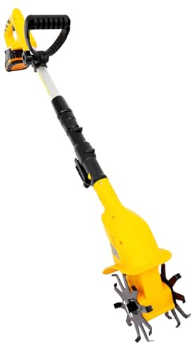 Fresa da giardino manuale a batteria, motozappa elettrica, mini motozappa, coltivatore portatile da 20 V, profondità di taglio 25 cm