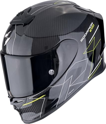 SCORPION EXO-R1 EVO CARBON AIR CYNERGY Black-Neon Yellow L