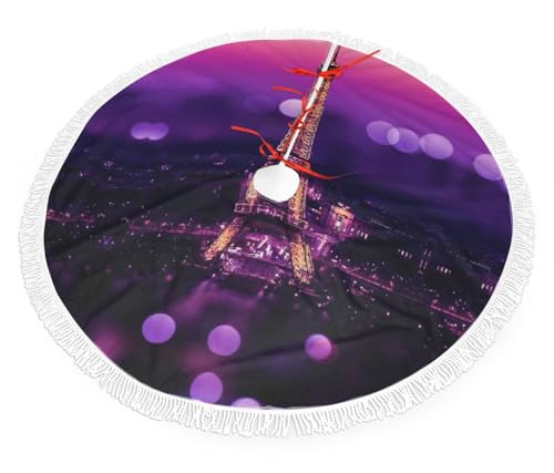 Gonna per albero di Natale rosa Parigi, decorazione per albero di Natale, regali per feste in famiglia, Capodanno