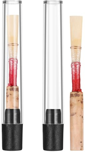 Professionelle Oboenrohre 2 Stück Handgefertigte Rohrblätter für Oboe | Bambus, Gratfrei und Weich Gearbeitet, Klein und Leicht, Konzentrierter Ton für Auftritte Zufällige Farbe