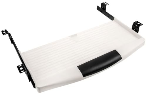 SECFOU Ausziehbare Ergonomischer Handgelenkstütze Tastaturablage aus Kunststoff den Schreibtisch und Geräuschreduzierender Funktion