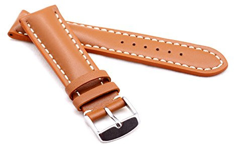 Bob Herren Uhrenarmband Kalbsleder Modell Chrono 22 mm Hellbraun