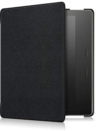 Kepuch Custer Coque pour Kindle Oasis 2019 10th/2017 9th,PU-Cuir Étui Housse pour Kindle Oasis 2019 10th/2017 9th - Noir