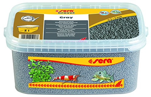 sera Gravel Gray 2-3 mm 3.000 ml - Grauer Farbkies (Ø 2 - 3 mm) für alle Süß- und Meerwasseraquarien