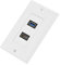 Wendry Prise du Panneau Principal, HDMI USB3.0 Prise de Panneau Mural intégrée Deux en Un, HDMI, Prise Murale USB Version 1.4, Prise multimédia Audio du Panneau Mural multimédia