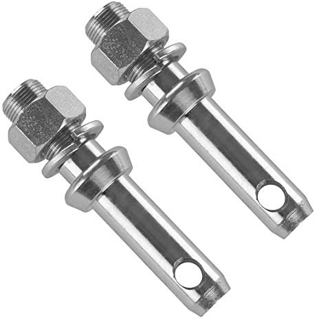 1 Paar Unterlenker Gerätebolzen | Kat 2-2 | 42 mm Gewindelänge | Bolzen | Kategorie | Unterlenker | Oberlenker | Frontlader | Dreipunktaufnahme | 3-Punkt | Traktor | Trecker | Fangkugel | Fanghaken